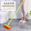 Plastic floor brush, hard wire, durable and wear-resistant, factory direct sales, iron rod flower handle full image
